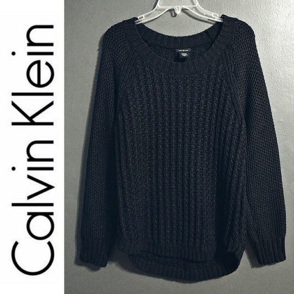 Calvin Klein Sweaters - Calvin Klein Luxurious Knit Black Sweater Top